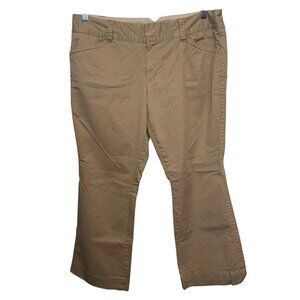 Eddie Bauer Blakely Fit Boot Cut Womens Khaki Pants 16P Beige